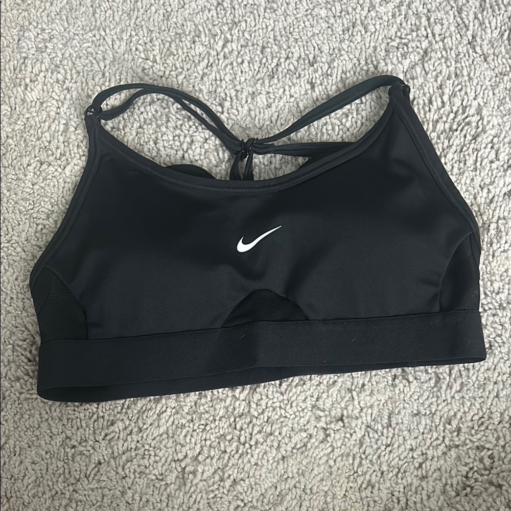 Nike Black Sports Bra Medium Support